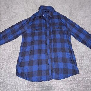 Plaid Button Up Shirt Size L